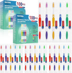 Navona 200 cepillos de dientes desechables con pasta de dientes a granel