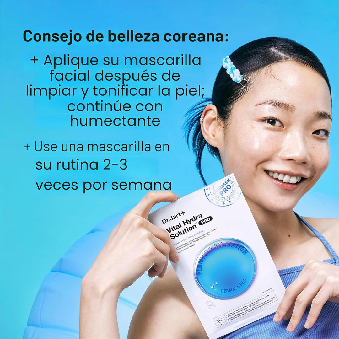 Dr.Jart+ Dermask Vital Hydra Solution Glow Mascarilla facial corean...
