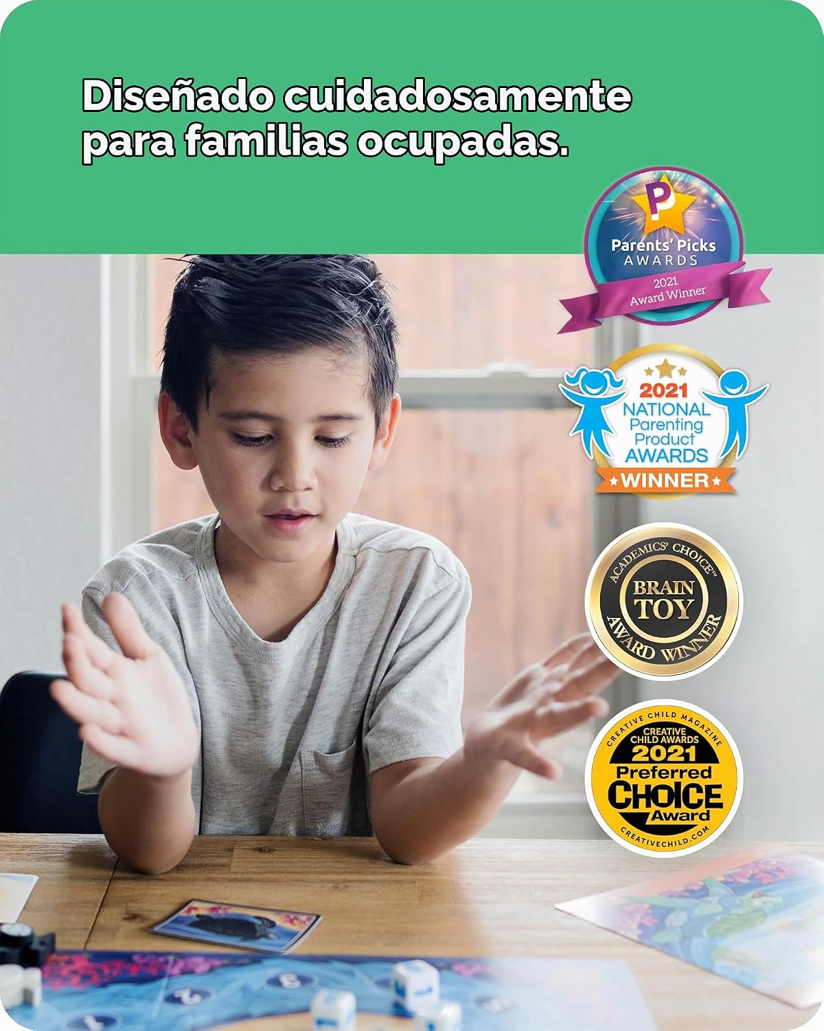 SimplyFun Shore Seekers - Un juego de mesa divertido e interactivo de matemáticas para niños - Practica habilidades de suma y multiplicación - Juego de matemáticas para niños, 2 a 7 jugadores, edades
