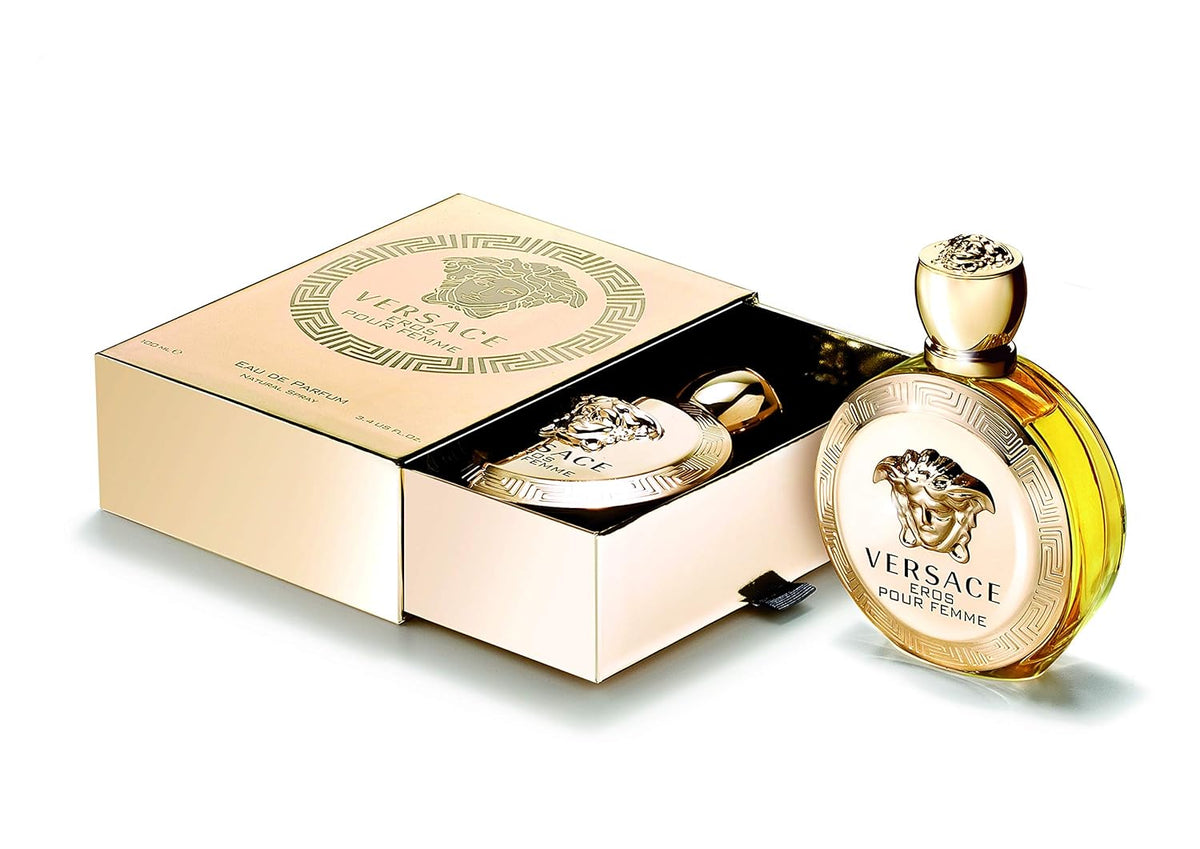 Versace Eros Pour Femme Eau de Parfum en Spray, 3.4 Onzas