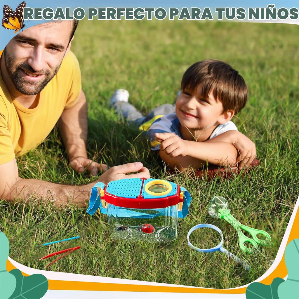 36 piezas atrapador de insectos para niños, kit explorador de