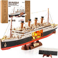Rolife Rompecabezas de madera 3D modelo Titanic Kit de barco 19.5" 433pcs