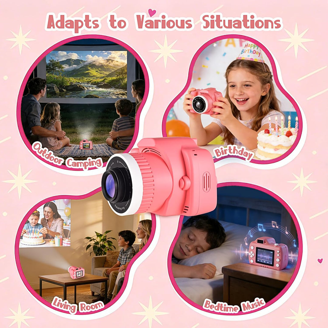 IELJYEQ Cámara digital para niños con videojuegos, cámara digital p...