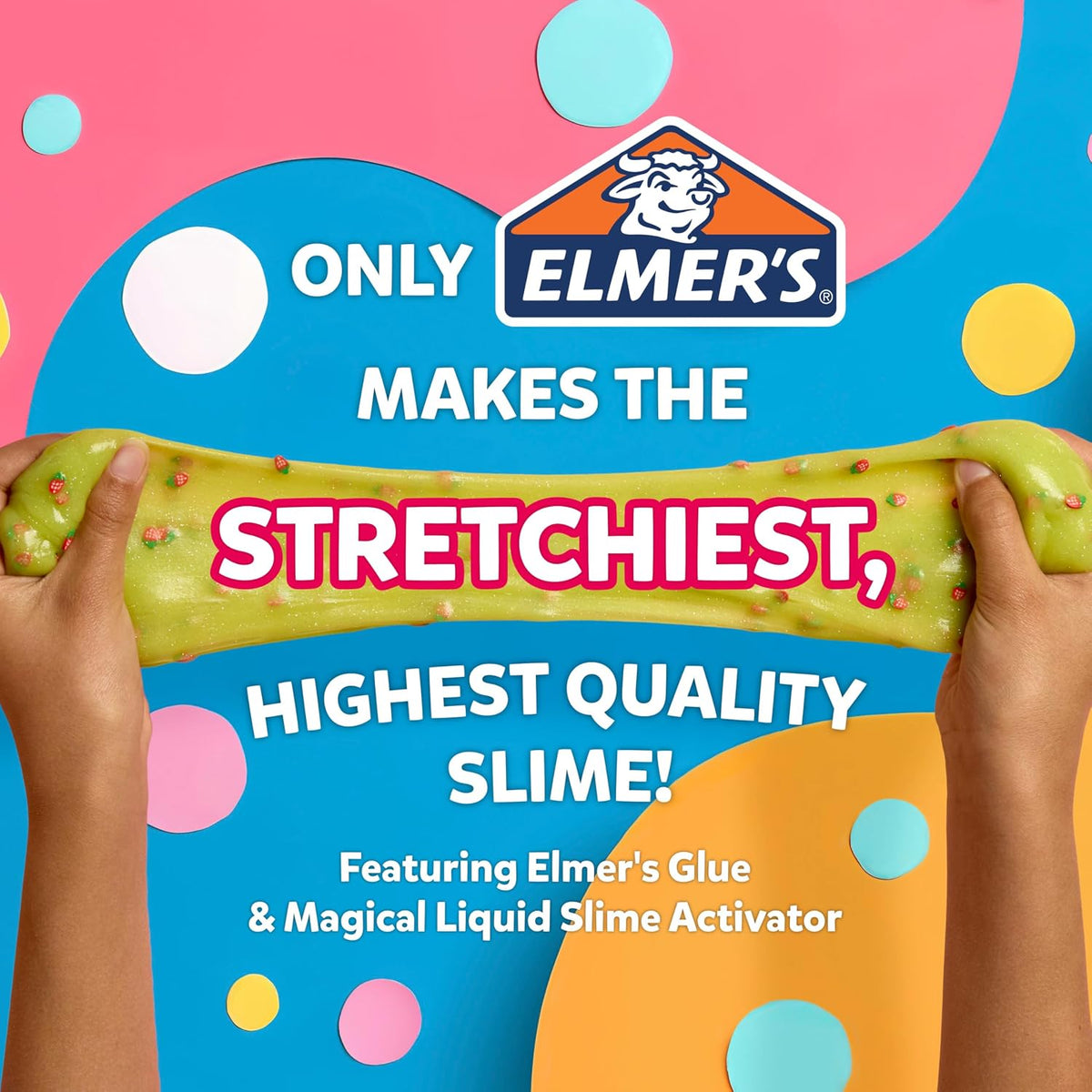 Kit de Slime Fruity Fusion de Elmer's, Incluye Elmer's Clear Glue, Activador Mágico de Slime Líquido, Pigmentos de Arcilla para Color, Aromas, Tazón para Mezclar, Cuchara, Kit de 20 Piezas