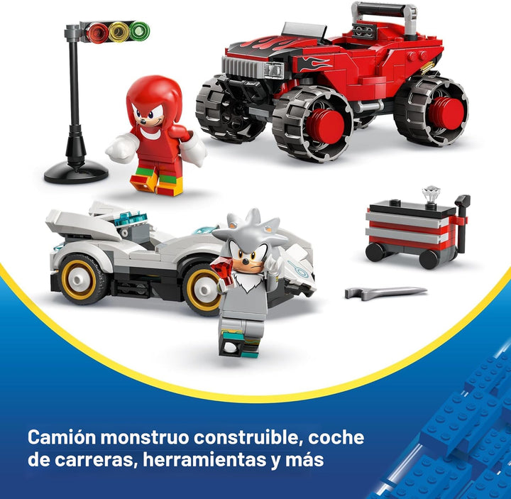 LEGO Sonic The Hedgehog Silver - Juguete de construcción de camión...