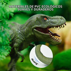 RECUR Juguetes de dinosaurio Tyrannosaurus Rex de 13 pulgadas, figura de acción realista de T-Rex, figura de juguete Jurassic Trex, modelo de mundo prehistórico para niños y niñas a partir de 3 años