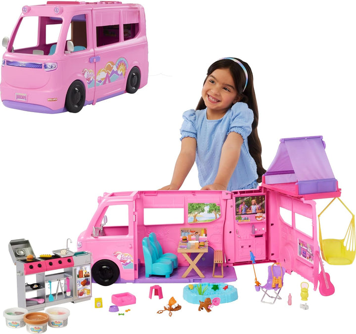 Barbie Dream Camper - Juego nuevo para 2025 con tienda de campaña d...