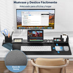 KDD Juego de Alfombrillas de Escritorio, Alfombrilla de Ratón 6 en 1 con Accesorios Magnéticos de Almacenamiento de Escritorio Función DIY para Soporte de Teléfono y Tableta/Portavasos/Soporte para