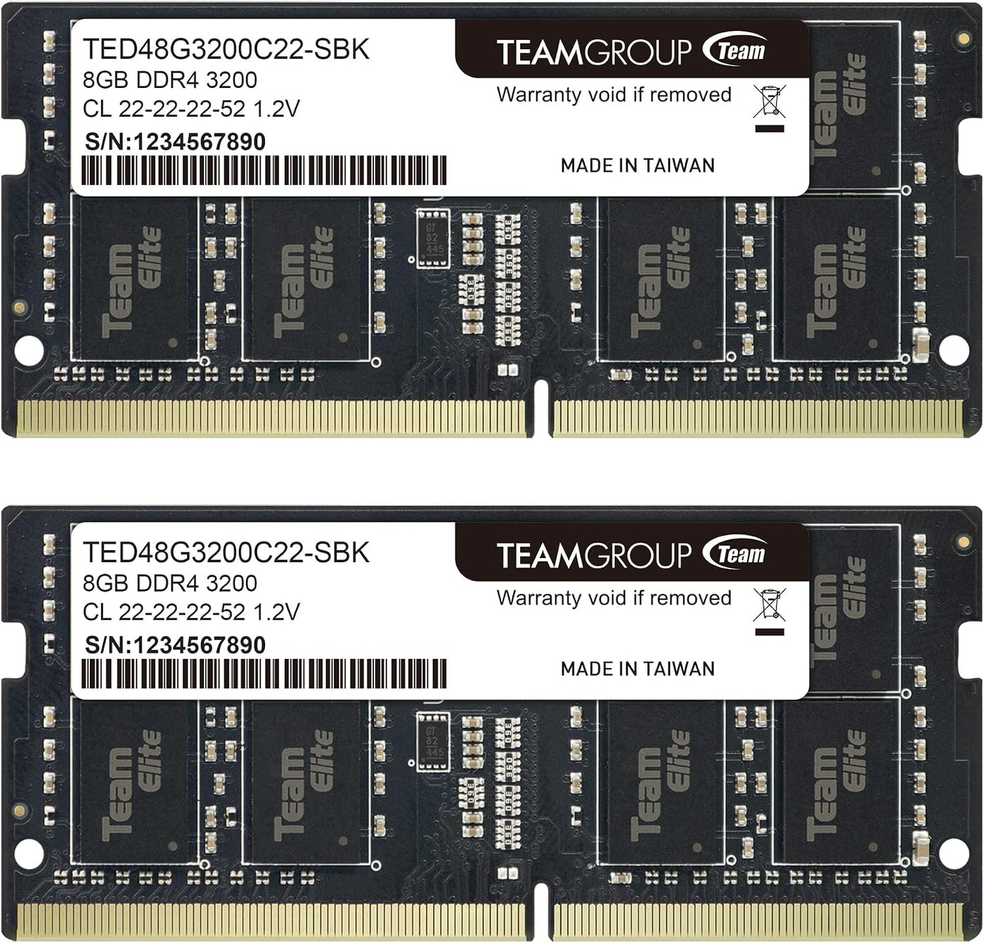 TEAMGROUP Elite DDR4 Kit de 16 GB (2 x 8 GB) 3200 MHz PC4-25600 CL2...