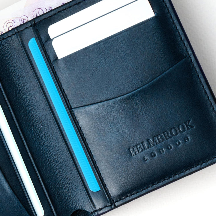 HELMBROOK London Dayton_Vertical_Billetera_Hombres_Parent, Azul mar...