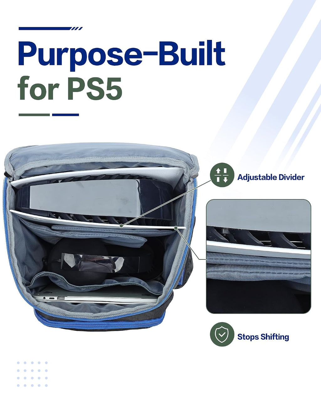 BGTREND Estuche de transporte para PS5, bolsa de consola de juegos con