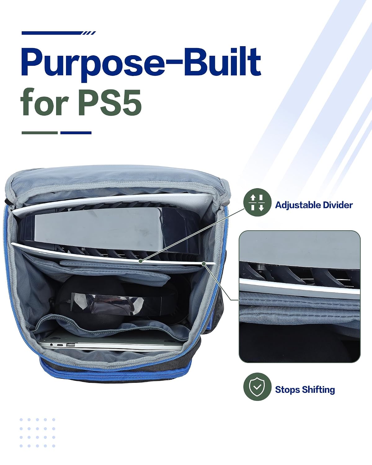 BGTREND Estuche de transporte para PS5, bolsa de consola de juegos con