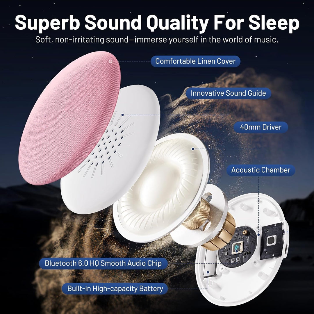 Altavoz de almohada para dormir, altavoz portátil ultrafino para do...