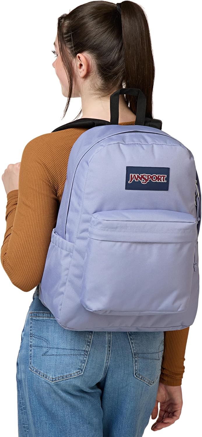 JanSport Mochila Superbreak Plus, Ceniza lavanda, Tamaño único