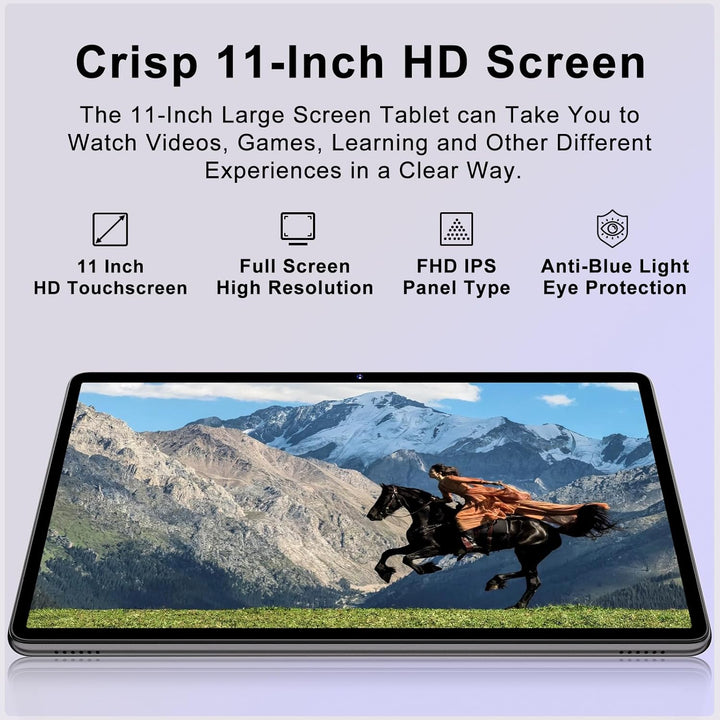 Dghrti 2026 Tableta de 11 Pulgadas, 24GB RAM+256GB ROM(2TB TF), Tab...