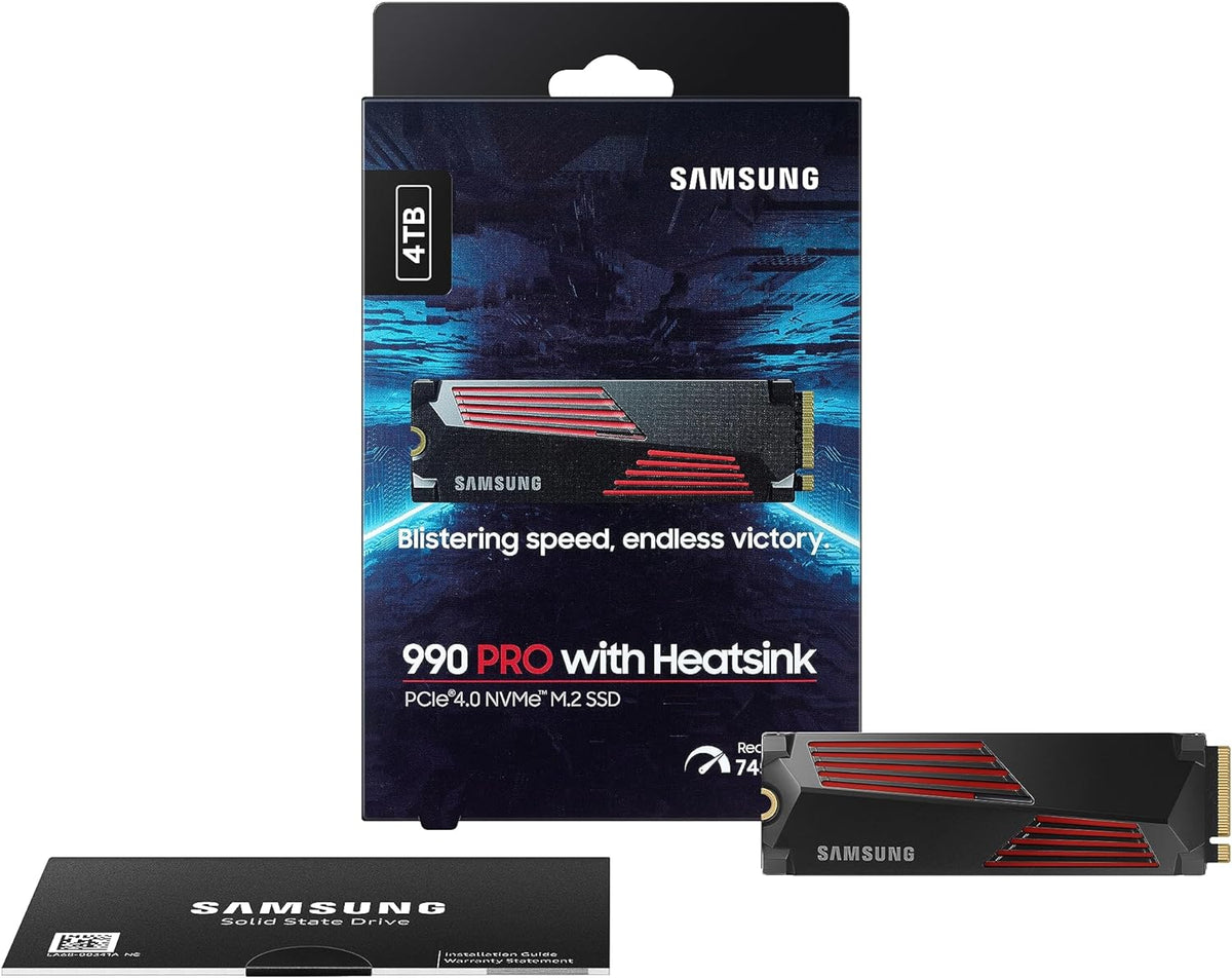Samsung 990 PRO disipador térmico SSD 4TB, NVMe M.2 2280, velocidad...