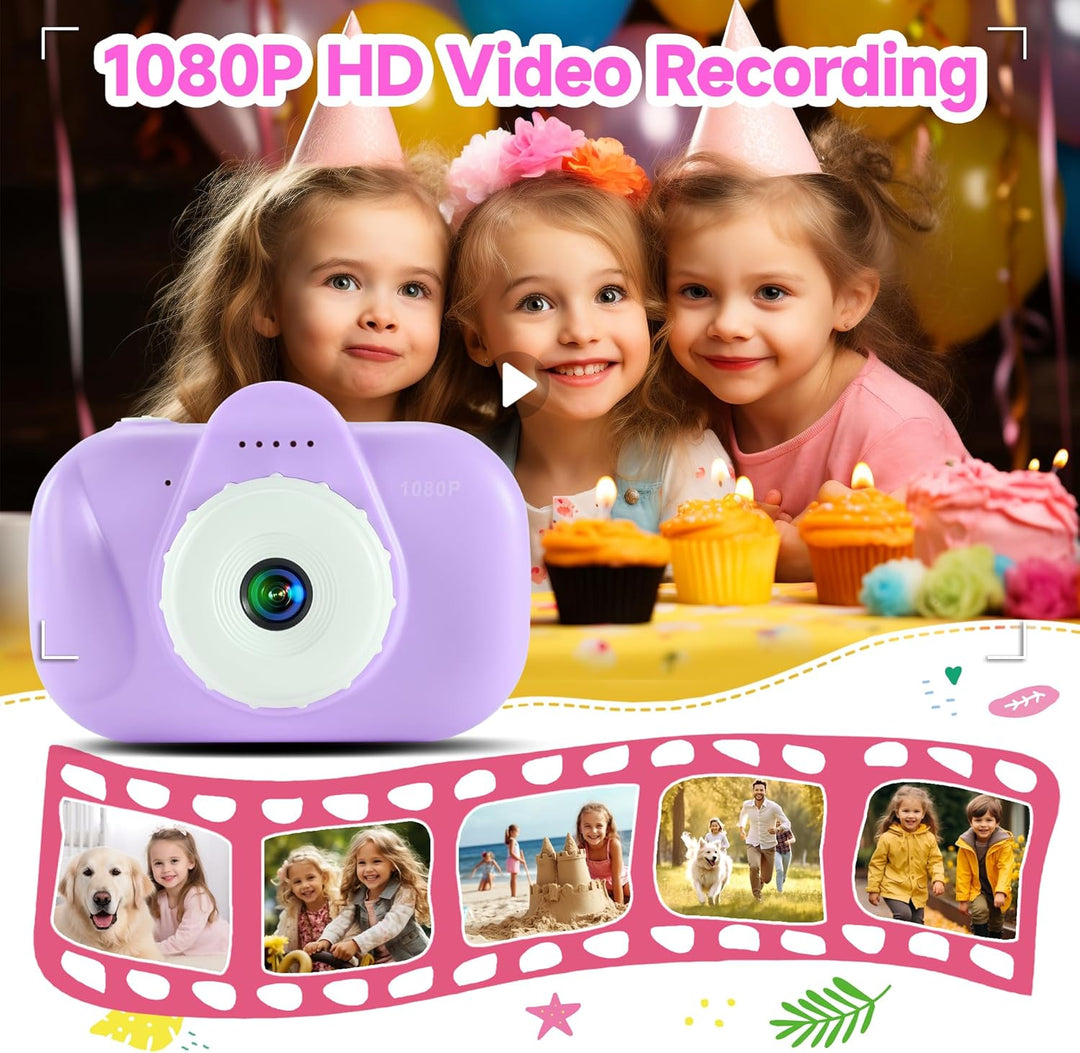YEEHAO Cámara digital de 32 MP con lente dual para niños de 3, 4, 5...