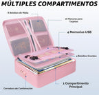 BALEINE Caja de documentos ignífuga con cerradura, bolsa de documentos ignífuga portátil impermeable, cajas de archivos ignífugas para documentos, caja organizadora de archivos para papeleo importante