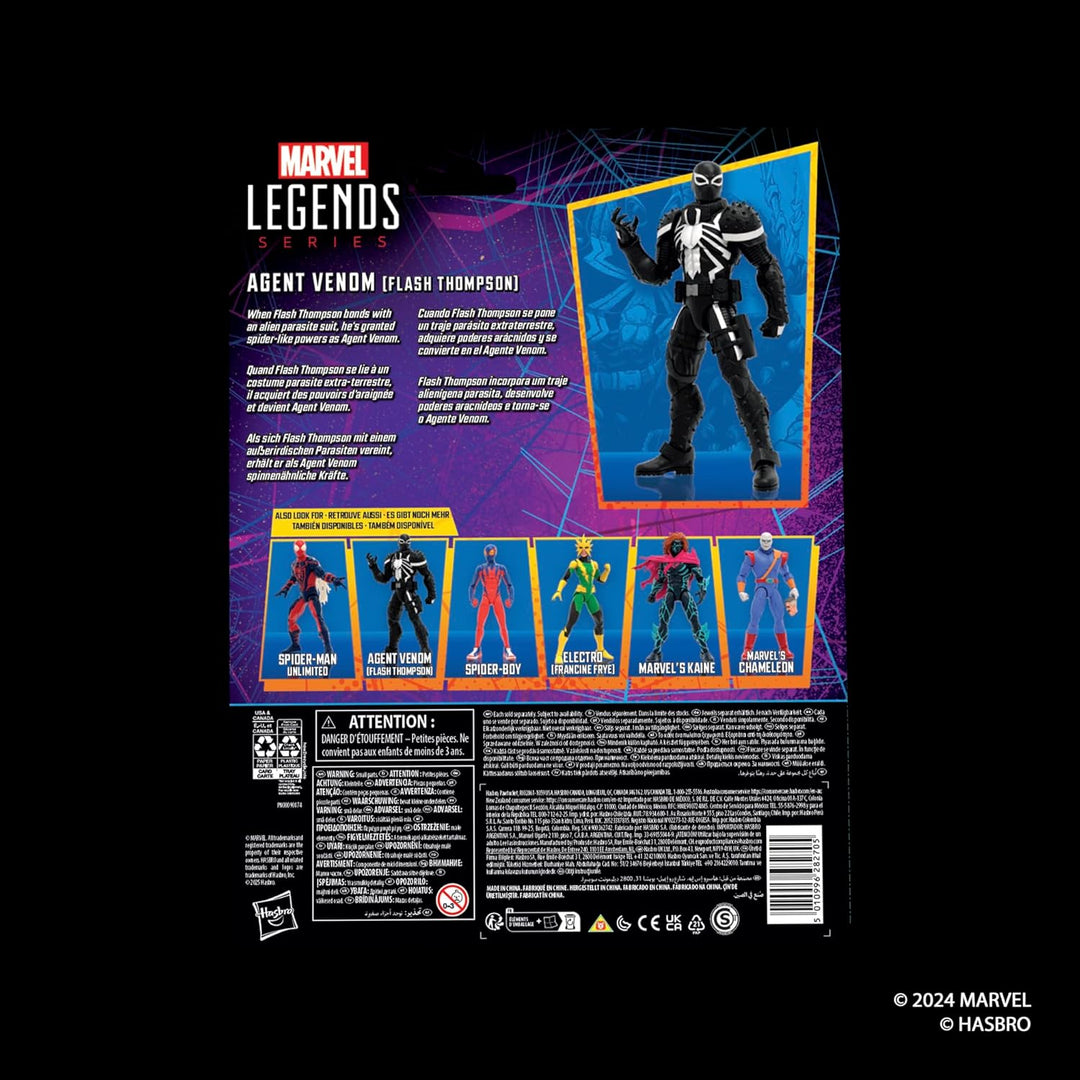 Serie Marvel Legends Agente Venom (Flash Thompson), Figura de acció...