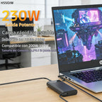 Cargador de punta azul de 230 W, 200 W, 0.2 in, apto para portátil HP OMEN