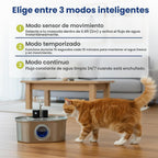 PawsPik Fuente de agua automática inalámbrica para perros y gatos, acero
