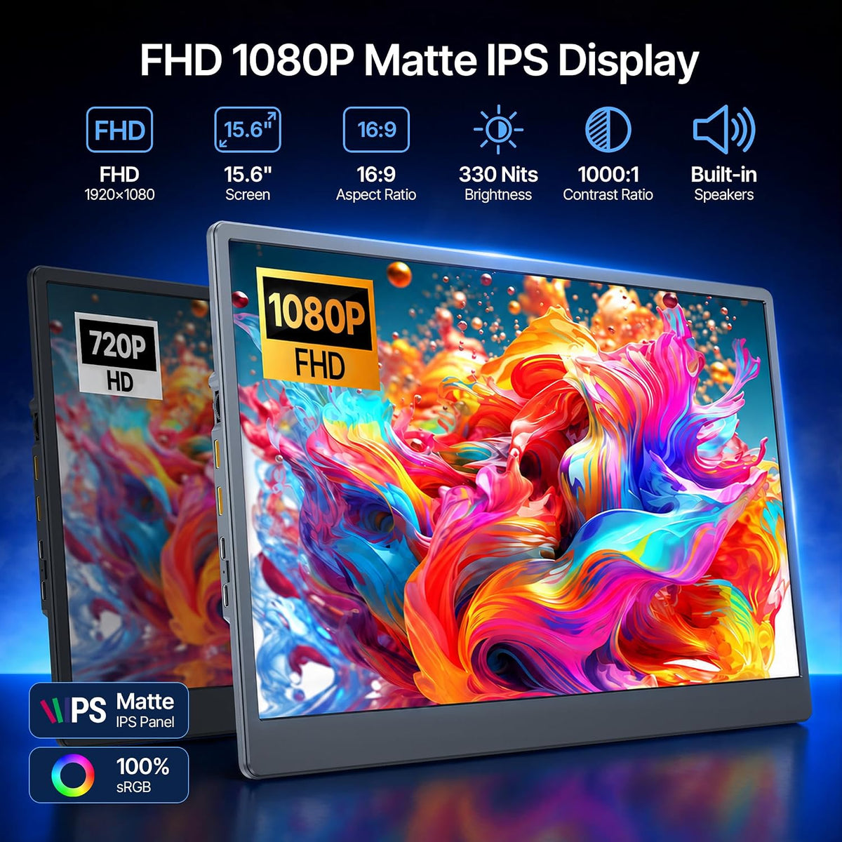 Extensor de pantalla para laptop de 15.6", 5 modos y monitor portátil