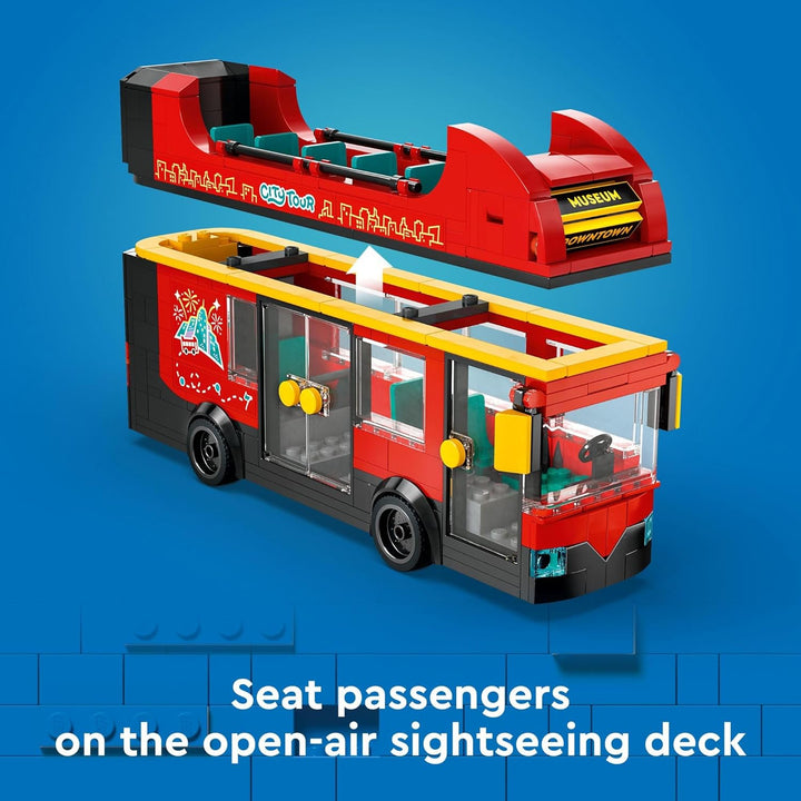 LEGO City Red - Juego de vehículos de juguete de autobús