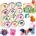 Helsort Kit de Arcilla para Secado al Aire para Niños, Set de 12 Arcillas para Modelar Animales, Manualidades para Niños