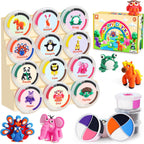 Helsort Kit de Arcilla para Secado al Aire para Niños, Set de 12 Arcillas para Modelar Animales, Manualidades para Niños