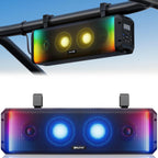 Ehaho 17 Inch 4-Speaker UTV Sound Bar con Bluetooth, RGB, IP66 Waterproof