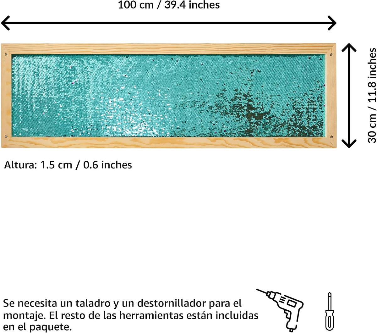 ODOXIA Marco de pared sensorial de lentejuelas | Tela sensorial de lentejuelas para niños | Guardería y escuela y habitación