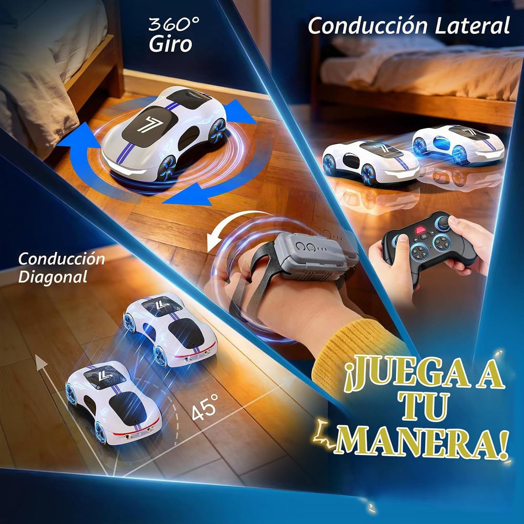 Coche RC con detección de gestos y control remoto para niños de