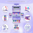Juegos de maquillaje para niñas - Kit de maquillaje lavable real para niñas