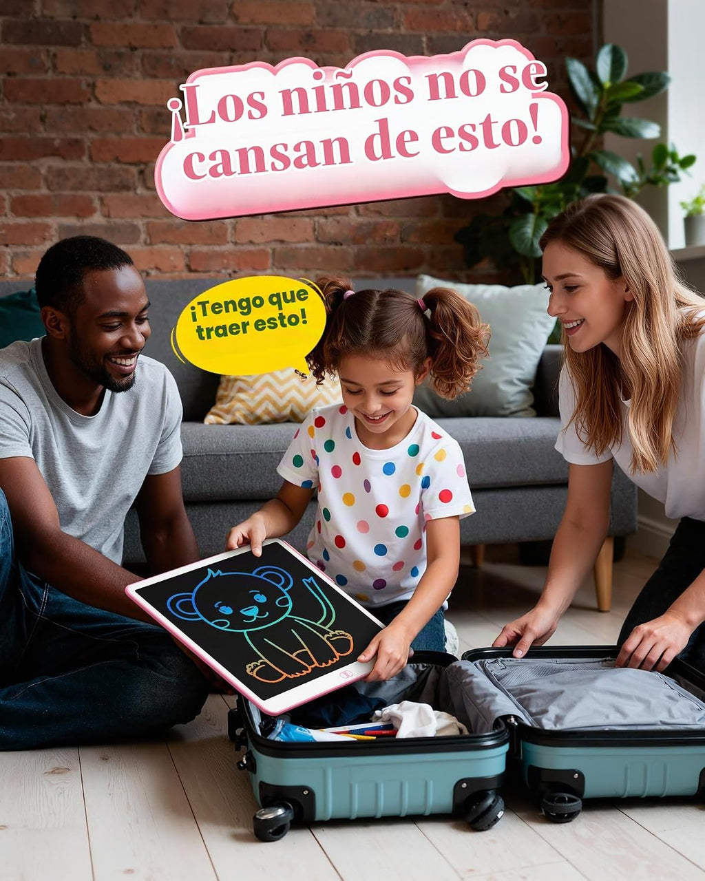 Tableta de escritura LCD de 20 pulgadas para niños de 3 a 8 años – Bloc de dibujo electrónico y tablero de garabatos como regalo educativo de cumpleaños para niñas y niños (rosa)
