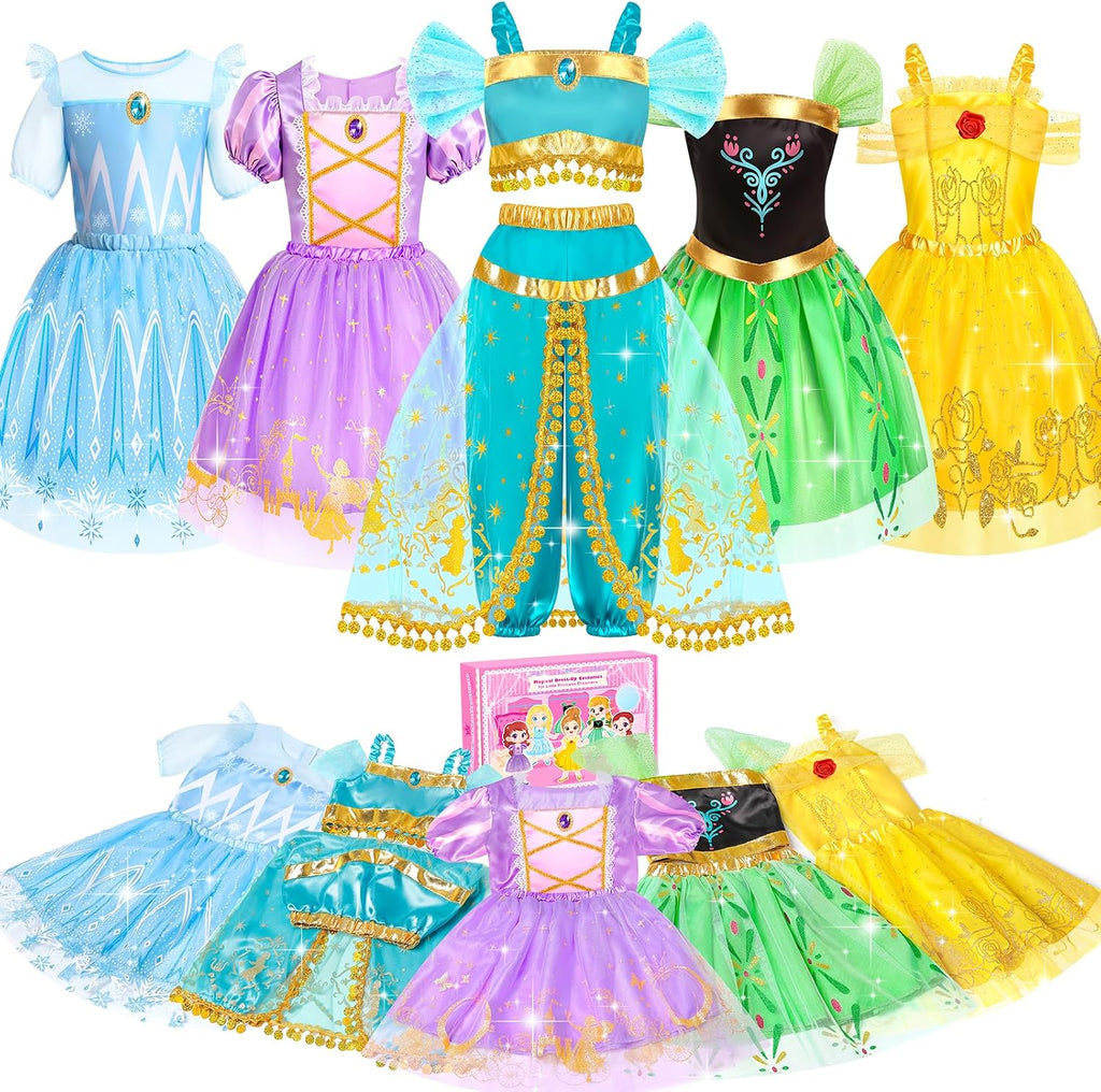 Disfraces de princesa para niñas, ropa de vestir de princesa para niñas de
