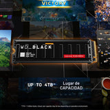 WD_Black SN8100 SSD NVMe de 2 TB con disipador de calor, PCIe 5.0x4...