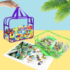 6 Colors Large Toy Storage Bags Reusable Clear Toy Organizer con Labels