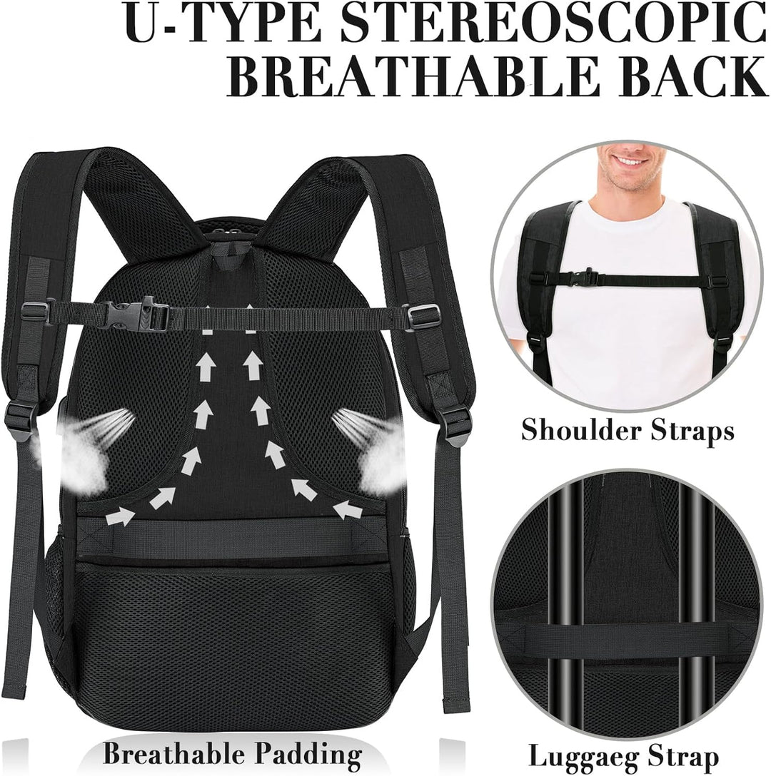 Mochila de viaje para laptop para hombres, mochilas escolares grand...