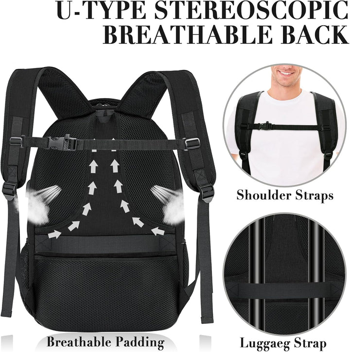 Mochila de viaje para laptop para hombres, mochilas escolares grand...