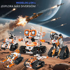 STEM - Kit de robótica para niños a partir de 6 años, robot de codificación de control remoto/aplicación 5 en 1, juguetes de construcción de ingeniería educativa con programación, proyectos científicos, gran regalo para niños y adolescentes