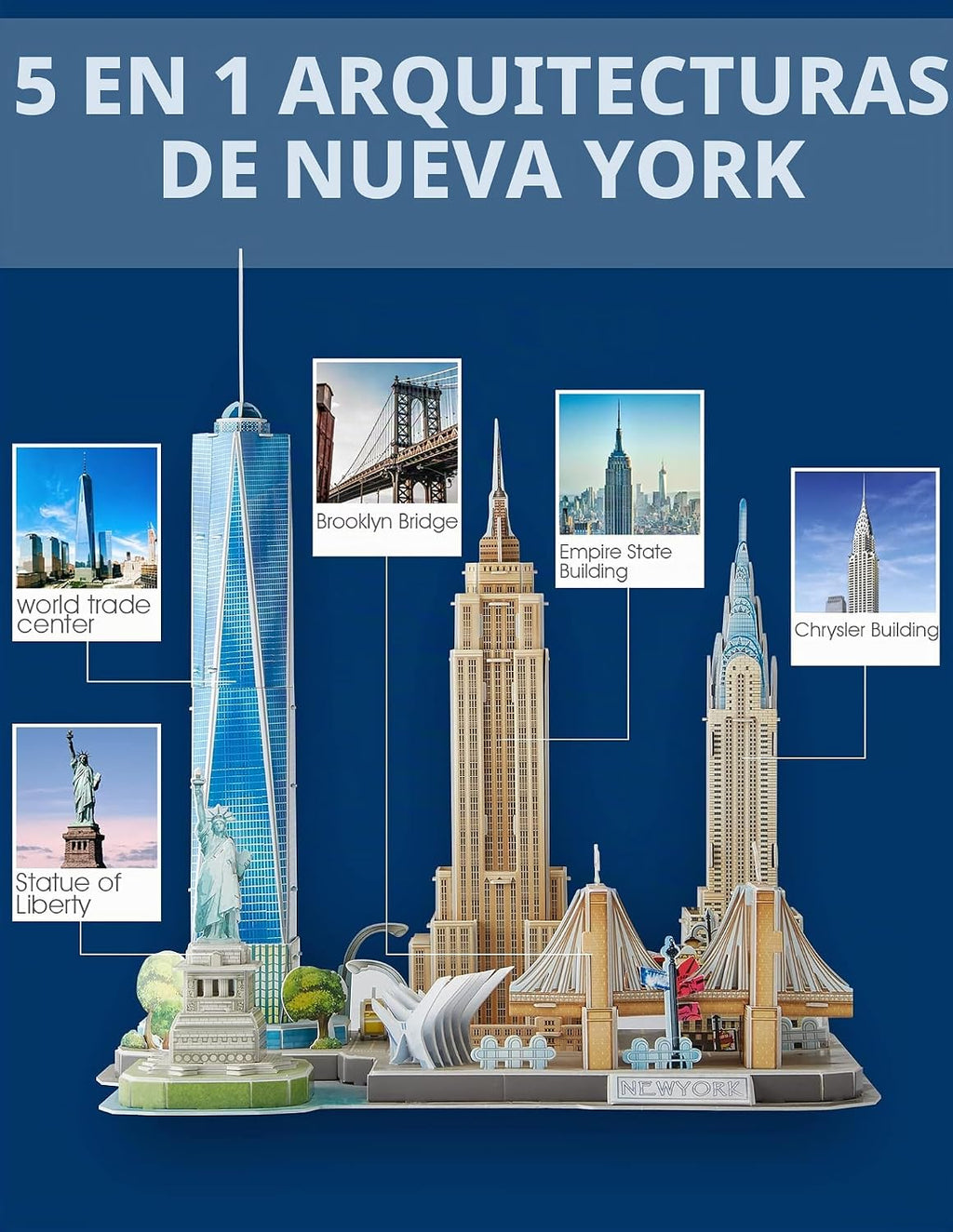 CubicFun rompecabezas 3D para niños de 8-10 años - Nueva York (New York City)
