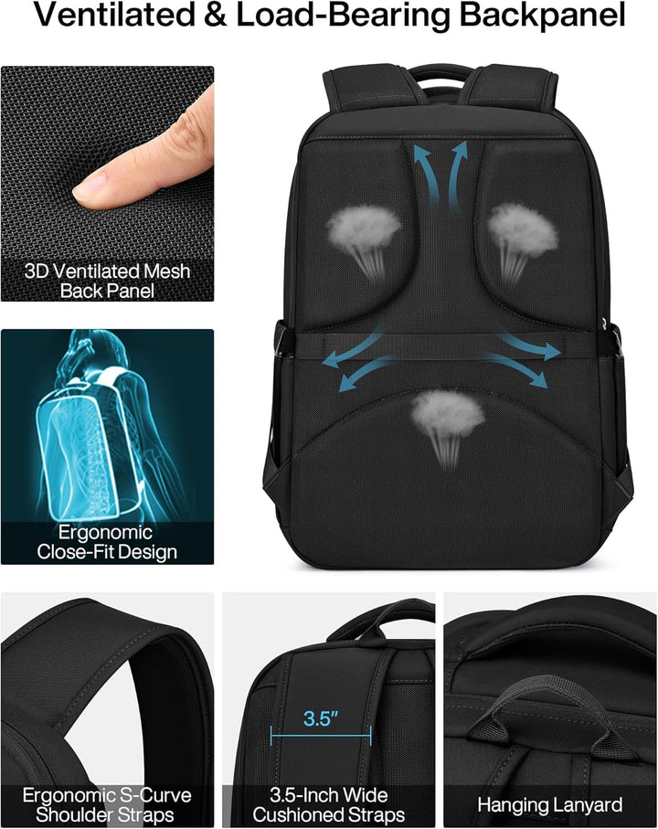 MILADA Mochila de viaje expandible de 28L a 39L, mochila de mano ap...