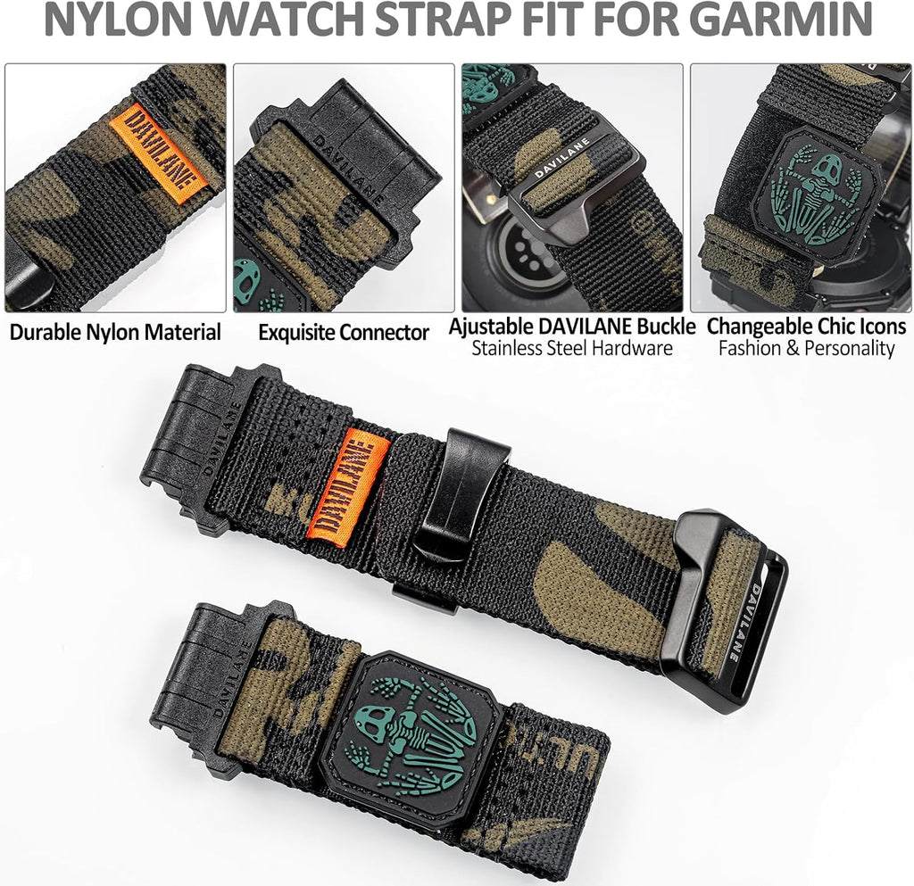 Correa de reloj compatible con Garmin Fenix 8 AMOLED 1.693 in/7S Pro/6S/6S