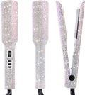 DORISILK Crystal Diamond - Plancha de pelo de titanio, Plancha de pelo Ab Shine de 2 pulgadas