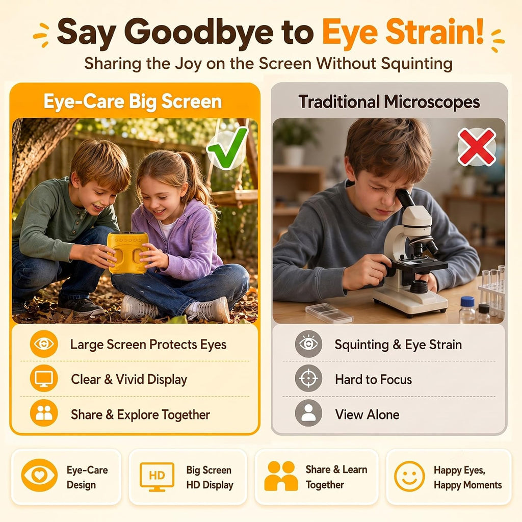 Microscopio digital portátil y telescopio para niños