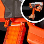 Nerf Pro Sender - Lanzador de dardos semiautomático de longitud media, 150 FPS, 30 dardos Nerf Pro de longitud media, cargador de 15 dardos, lentes, regalos para adolescentes, mayores de 14 años