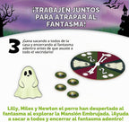 Peaceable Kingdom Ghost in the Attic - Juego de mesa cooperativo para la noche de juegos familiares - Juego de mesa único que brilla en la oscuridad - Ideal para niños a partir de 5 años
