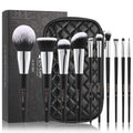 DUcare Brochas de maquillaje con estuche, 10 piezas de brochas
