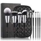 DUcare Brochas de maquillaje con estuche, 10 piezas de brochas