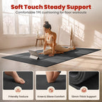 Colchoneta de Yoga Grande, 6' x 4' / 6' x 3' x 6 mm / 8 mm / 12 mm de espesor para entrenamiento